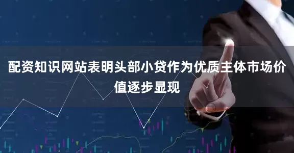 配资知识网站表明头部小贷作为优质主体市场价值逐步显现