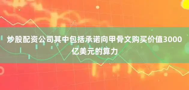 炒股配资公司其中包括承诺向甲骨文购买价值3000亿美元的算力